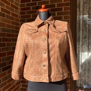 Alligator Crocodile Pattern Casual Jacket Cool.